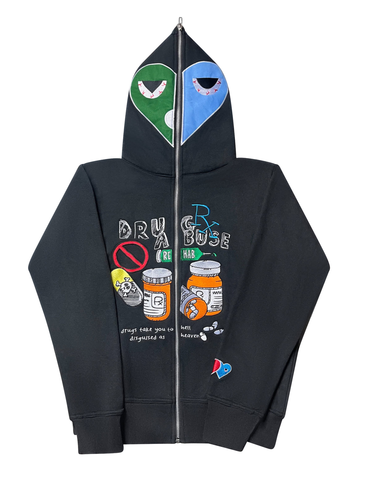 Black Drug Abuse Full Zip