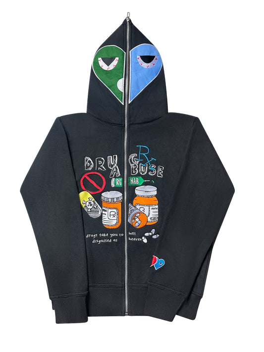 Black Drug Abuse Full Zip