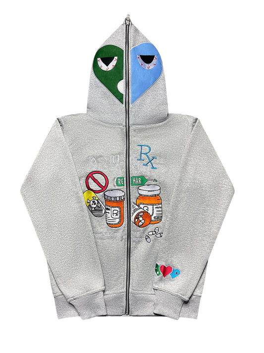 Grey Drug Abuse Full Zip