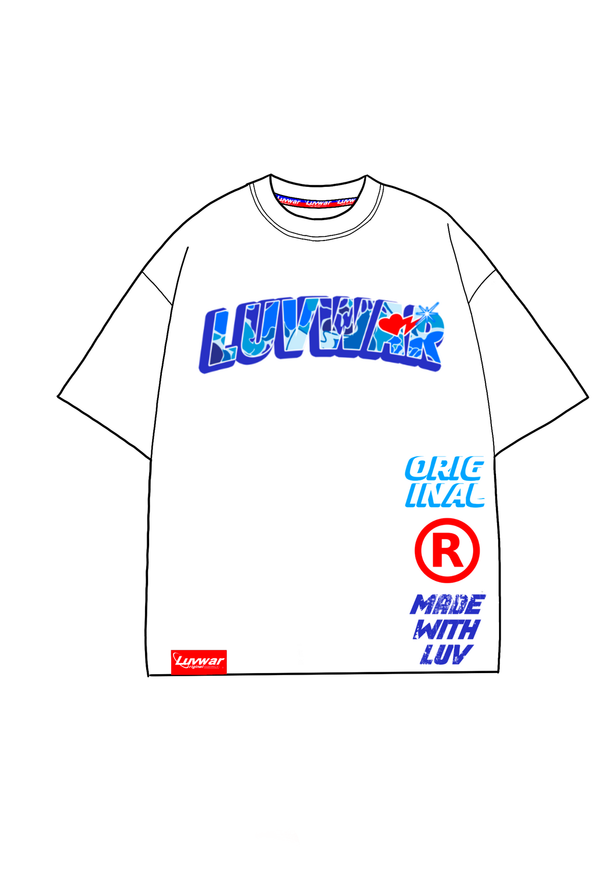Blue Camo Tee