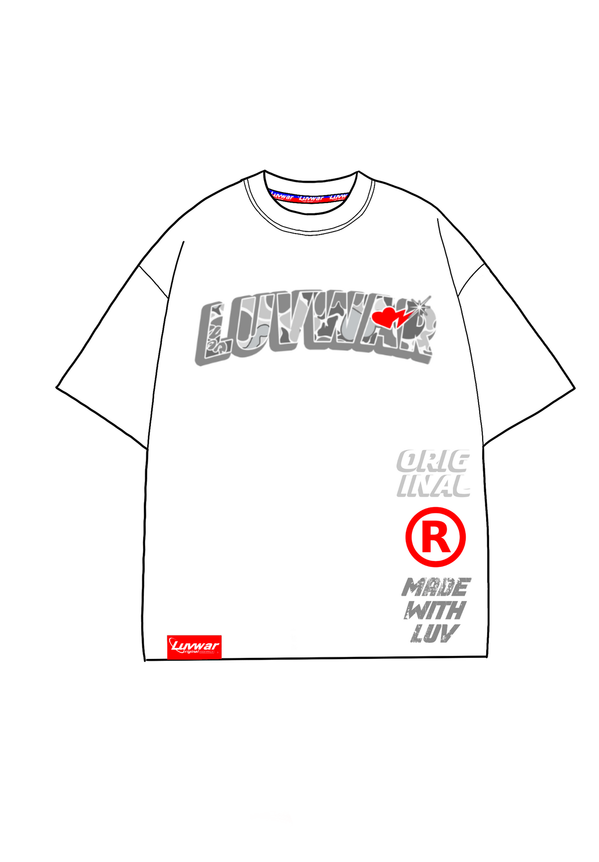 Grey Camo Tee